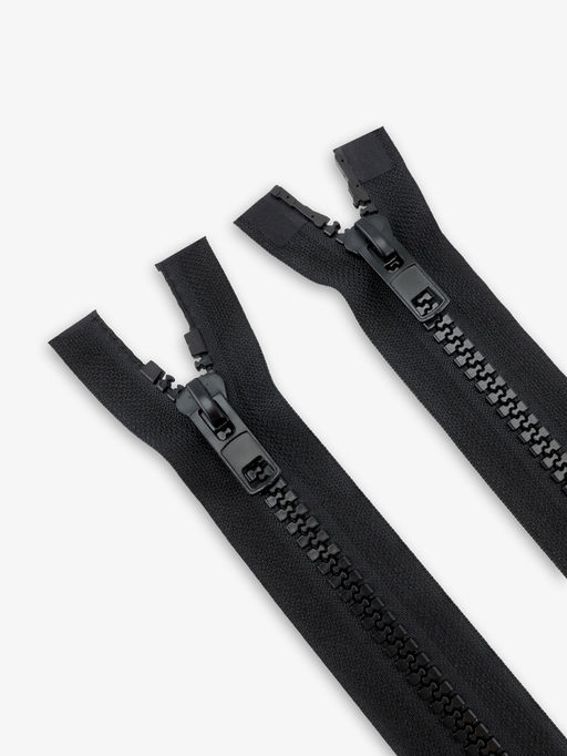 Цена за 10 шт. Молния «Трактор», №10, разъёмная, 2 замка, замки автомат, 90 см, чёрная