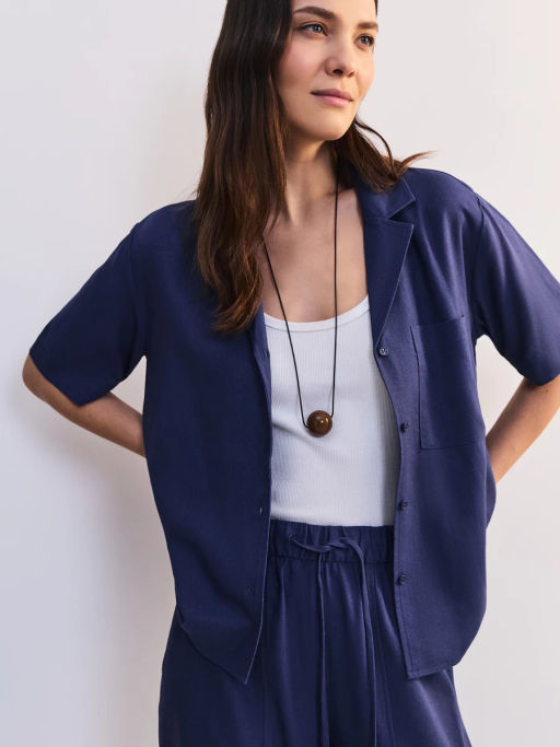 Льняная блуза прямого кроя ZR2605012002-162 / Zarina