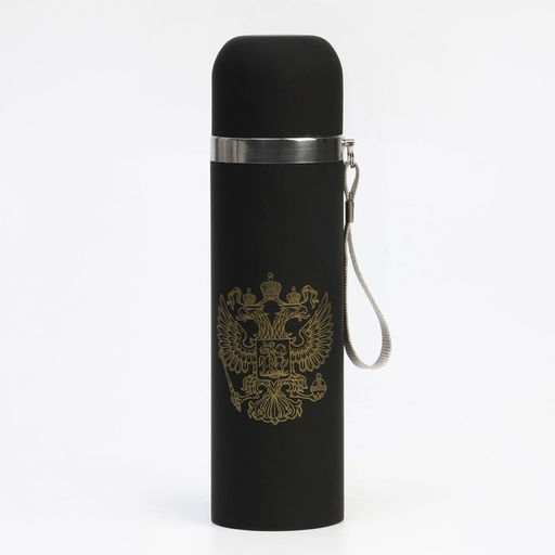 Термос Герб, 500 мл, с кружкой, 6.5?24 см