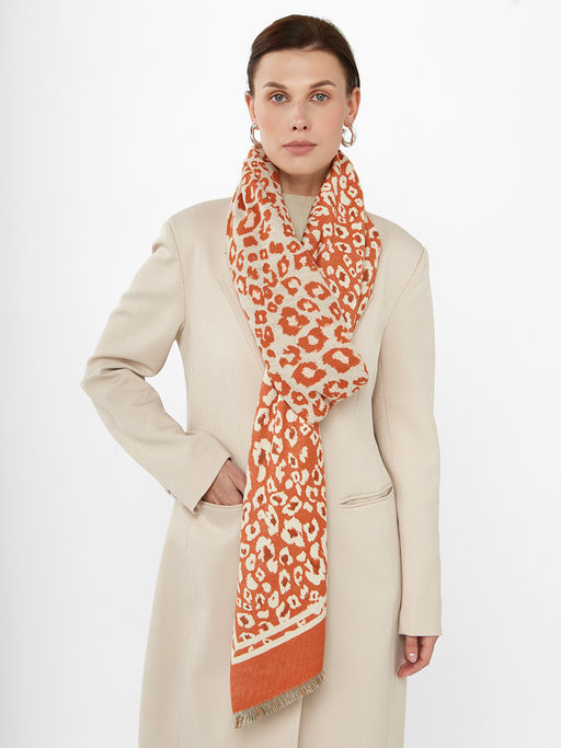 в составе ШЕРСТЬ и КАШЕМИР Большой, мягкий, теплый однотонный двусторонний палантин. - Tantino фото 5