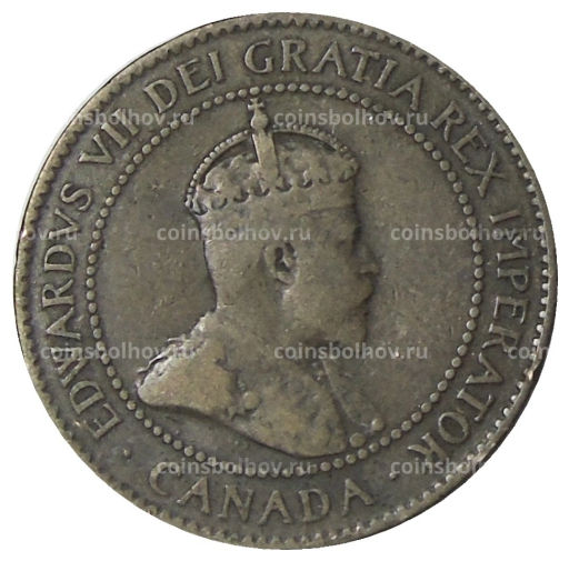 Монета 1 цент 1905 года Канада