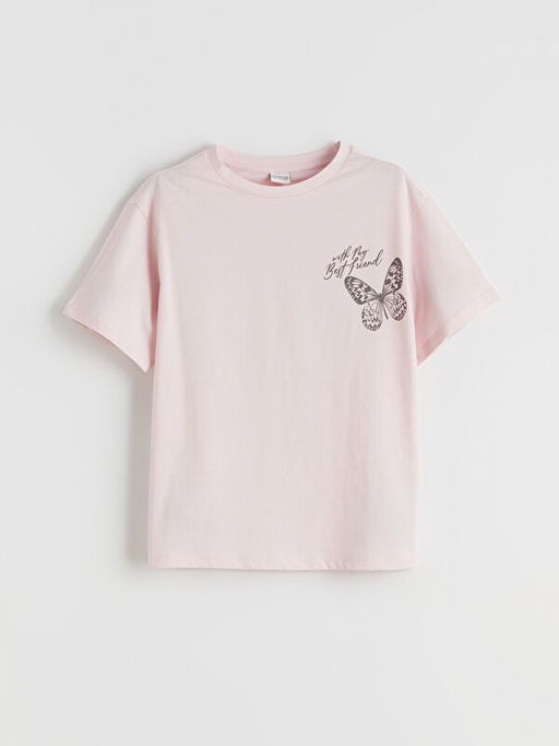 Kelebek Bask?l? K?z ?ocuk Ti??rt