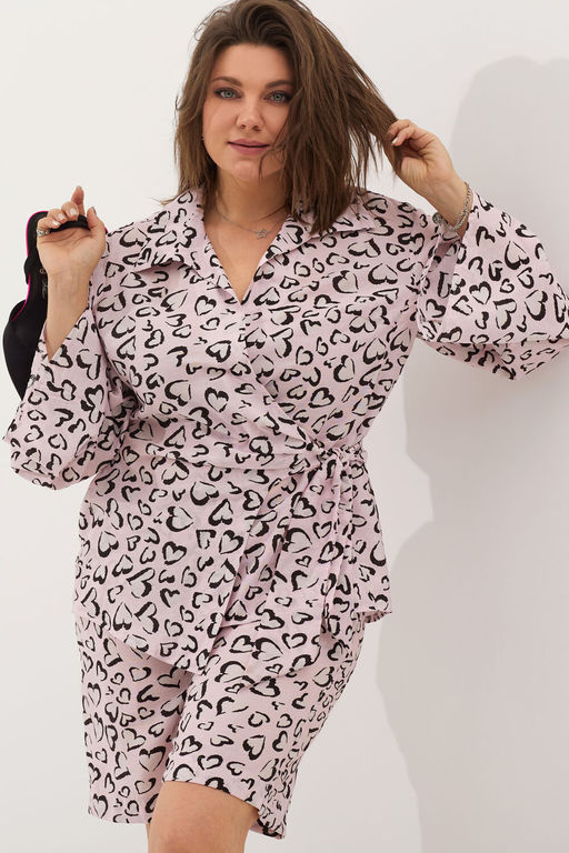 Шорты BegiModa 8008 Розовое сердце  фото 4