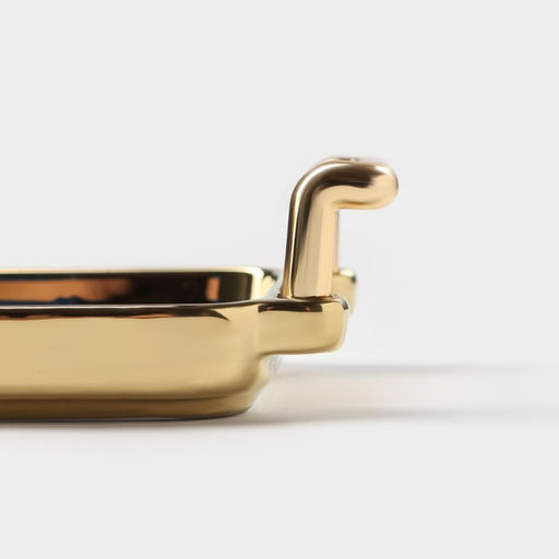 Блюдо керамическое для подачи Gold, 31.5×9.3×4 см