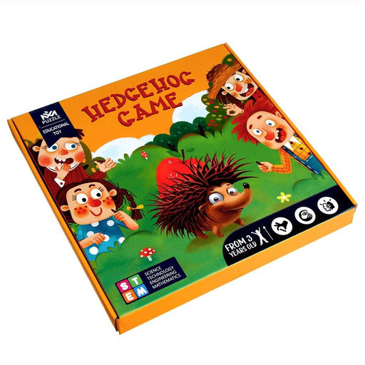 Детская развивающая доска для счёта «Ёжики» 30.5×30.5×1 см