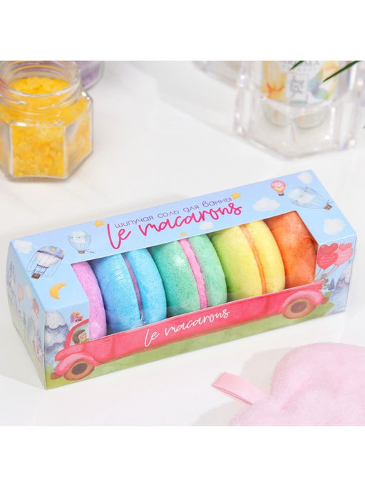 Набор бомбочек для ванн Le macarons, 250 г (5 шт.) - Laboratory katrin фото 7