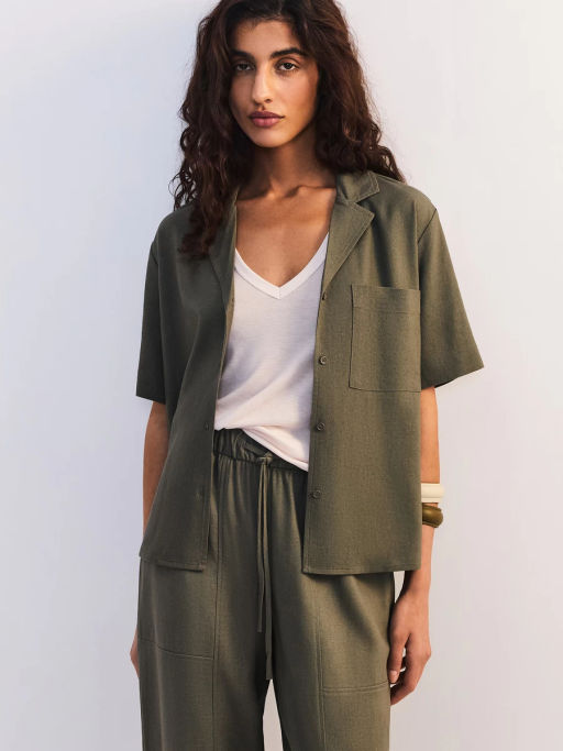 Льняная блуза прямого кроя ZR2605012002-13 / Zarina