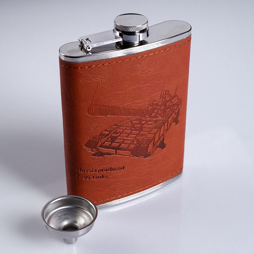 Подарочный набор Танк : фляжка 240 мл, 2 стопки, воронка - Сима-ленд фото 2