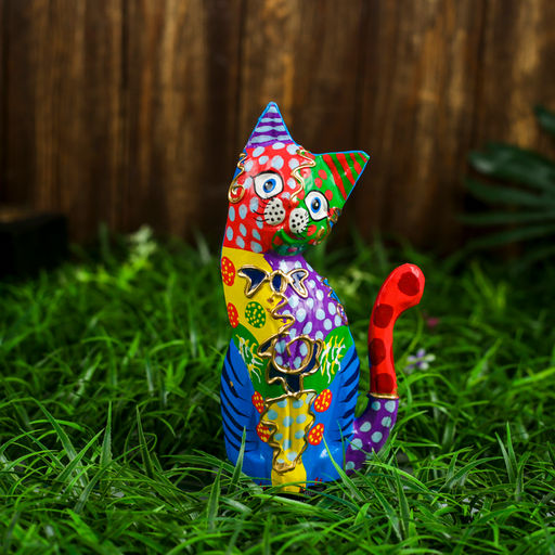 Сувенир «Кошка», 12×4×21 см, дерево