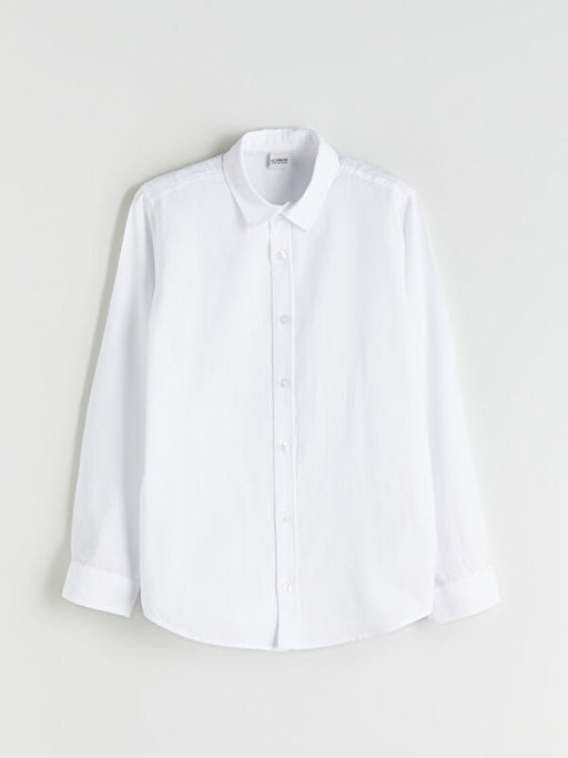 Basic Uzun Kollu Erkek ?ocuk G?mlek