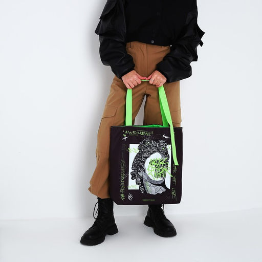 Сумка-шопер Scupture без молнии с подкладкой, цвет чёрный - Nazamok фото 3