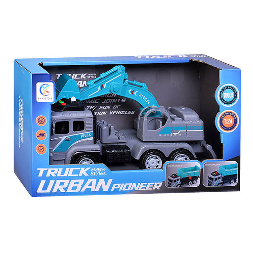 Машина "Грузовик экскаватор" в коробке