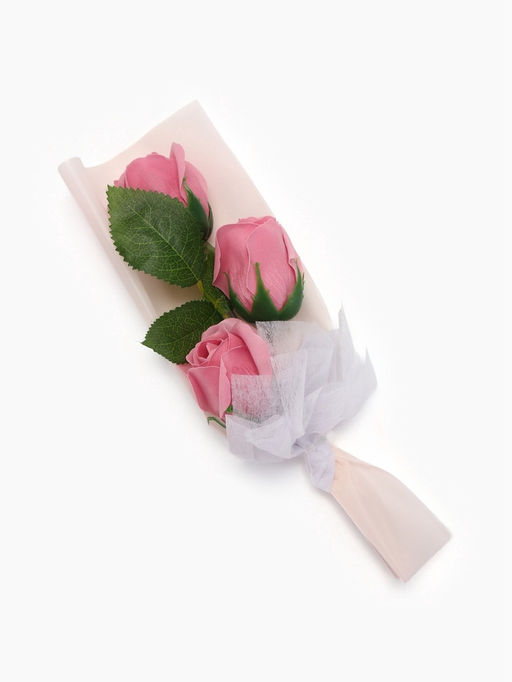 Букет из трех мыльных дымных роз в колбе. - SB BEAUTY фото 3