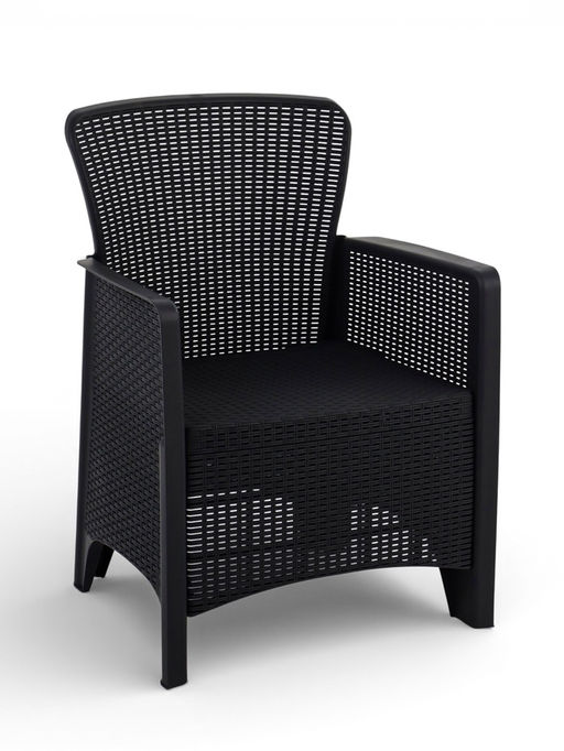 Набор "Ротанг Лайт": 2 кресла, стол, мокко