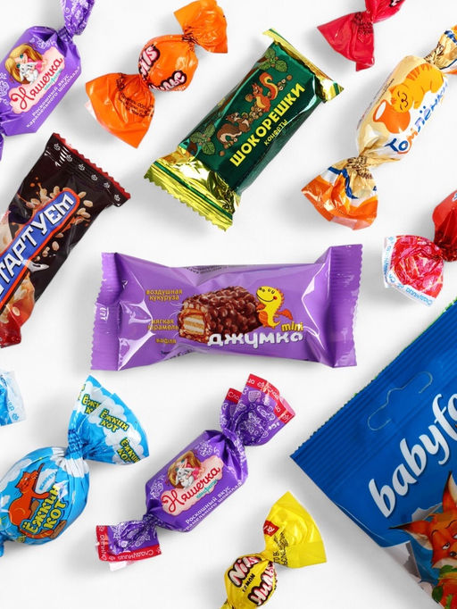 Сладкий детский новогодний подарок Сюрприз для тебя, конфеты 300 г, конструктор лошадь