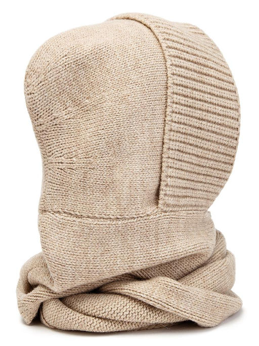 Капор жен. шерсть+акр LB-N88056 beige melange - Labbra фото 6