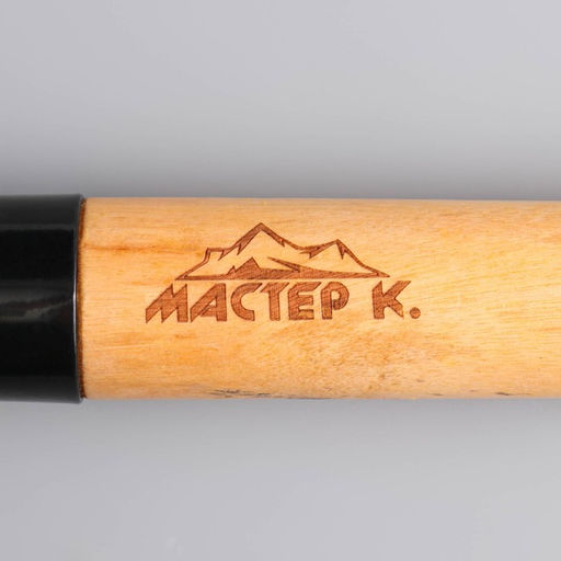 Лопата туристическая «Мастер К» совковая, 67 см, черная, дерево