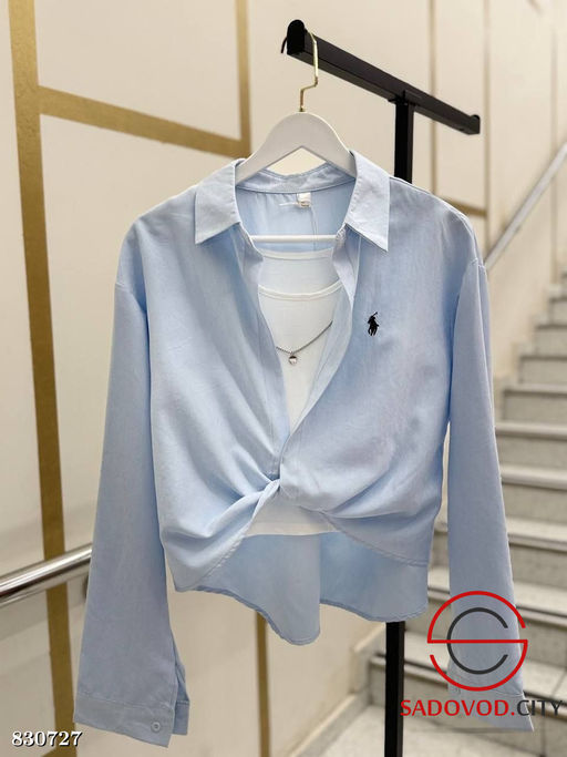 Рубашка женская с топом