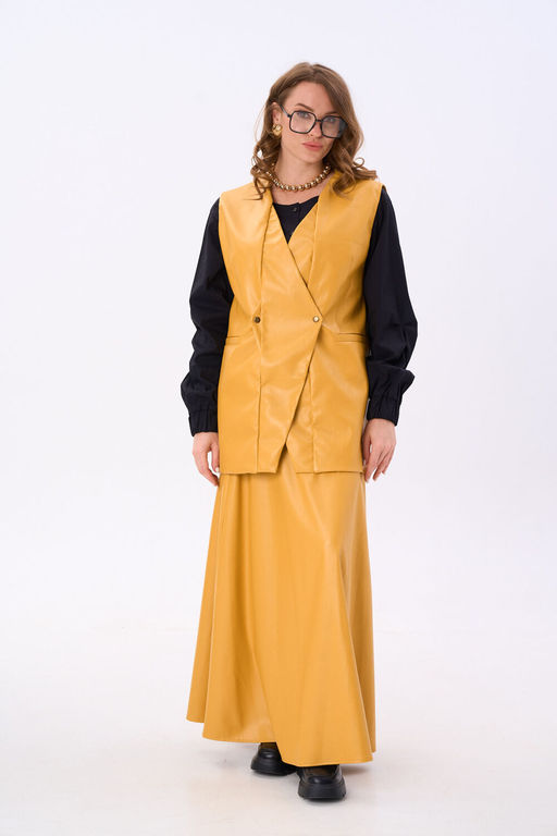 Жилет NIKVA н709-4 горчица  фото 6