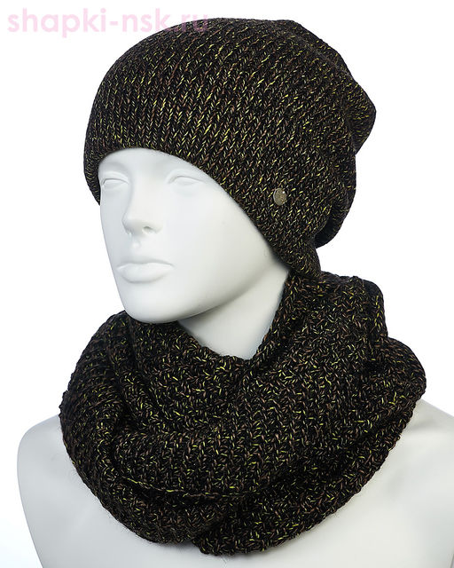 55400-1 Комплект женский (колпак+снуд) (56-58)