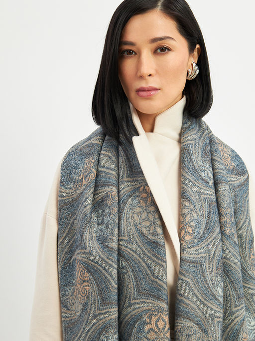 Палантин в составе шерсть и кашемир