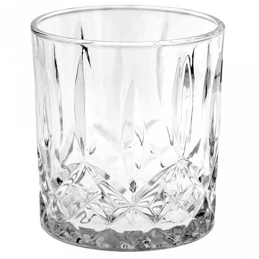 Стакан стеклянный 340мл Император д8,5см h9,3см, д/горла 8см, д/основания 7,5см, набор 6 штук, в подарочной коробке (Китай)