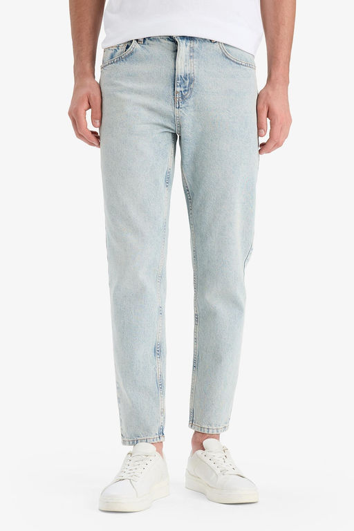 %100 Pamuk Slim Fit Y_ksek bel Dar pa_a Jean Pantolon - Defacto фото 4