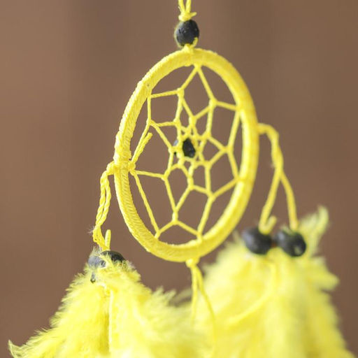 Ловец снов «Солнечное утро», 0.5×6×25 см, жёлтый