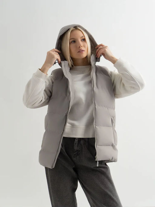 Жилет с капюшоном, утепленный стеганный универсальный Saimaa  фото 19