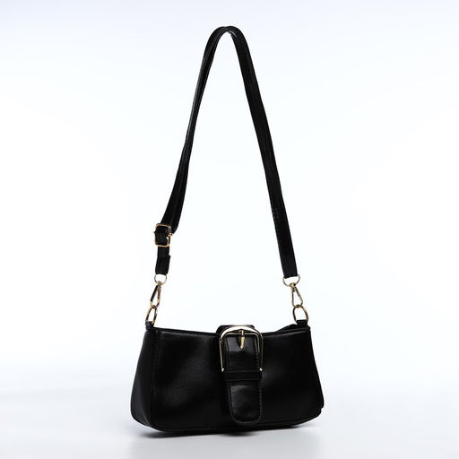 Сумка-багет на молнии, цвет черный - Simaland фото 3