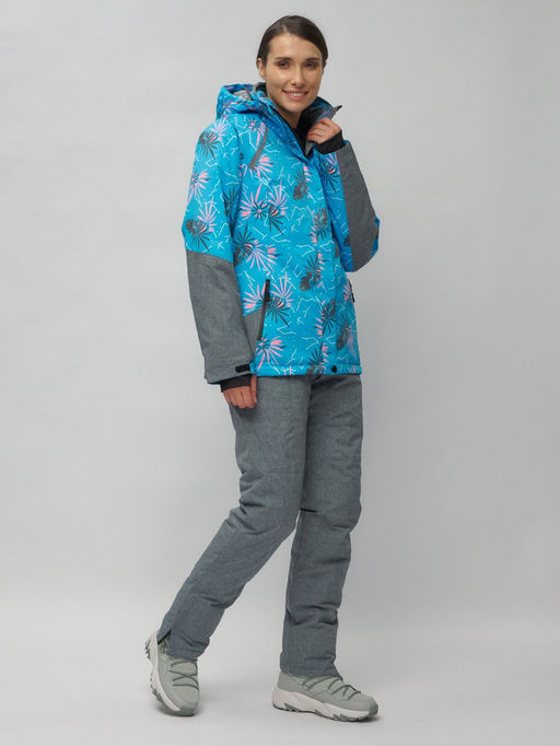 Горнолыжный костюм женский синего цвета 02216S - Chunmai фото 3