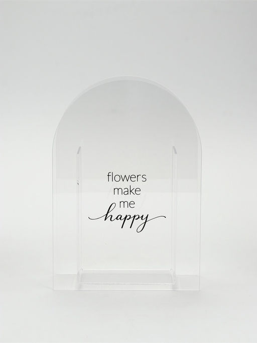 Ваза для цветов Flowers, акрил, 14×20×5.5 см