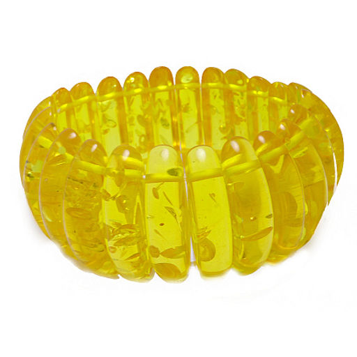 Браслет из искуственного янтаря Солнечный