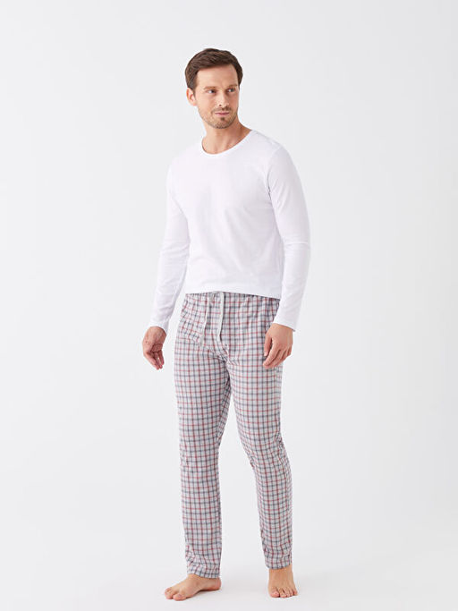 Standart Kal?p Ekose Erkek Pijama Alt