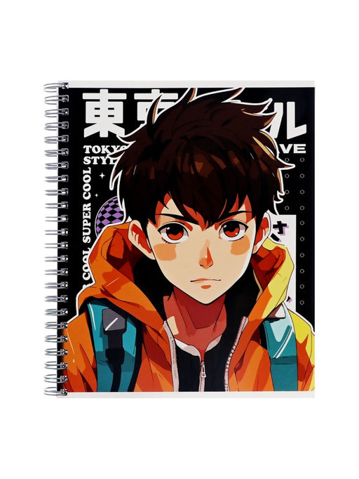 Компл тетр из 3шт 96л кл на гребне Аниме Парень, обл мел карт, офсет (10296911)