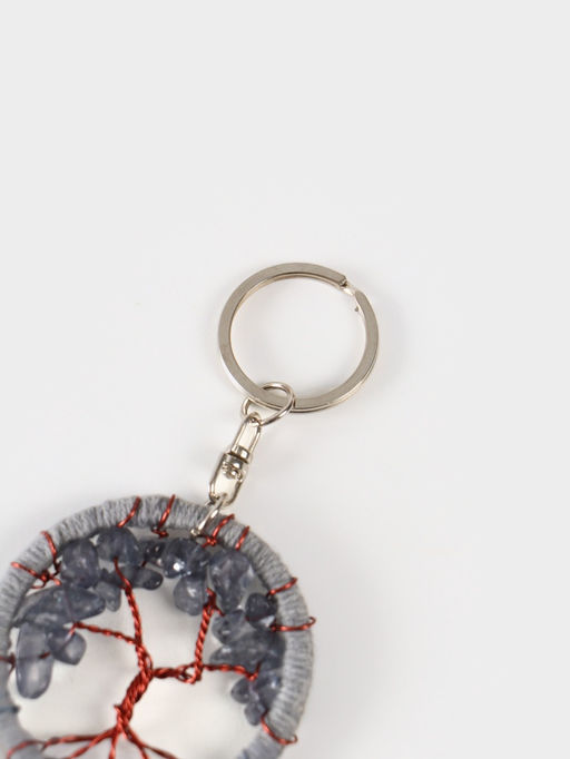 Брелок ловец снов «Древо», 19 см, серый