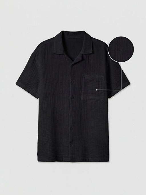 Рубашка для мальчиков короткий рукав из муслина