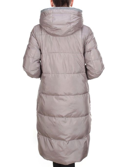 2115 LIGHT GRAY Пальто зимнее женское MELISACITI (200 гр. холлофайбера) - Fashion фото 5