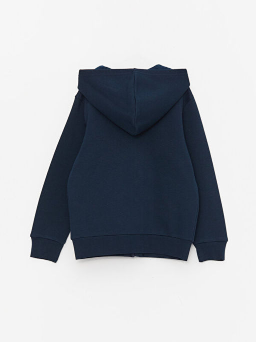 Kap??onlu Spiderman Bask?l? Uzun Kollu Erkek ?ocuk Fermuarl? Sweatshirt ve E?ofman Alt? - Waikiki фото 3