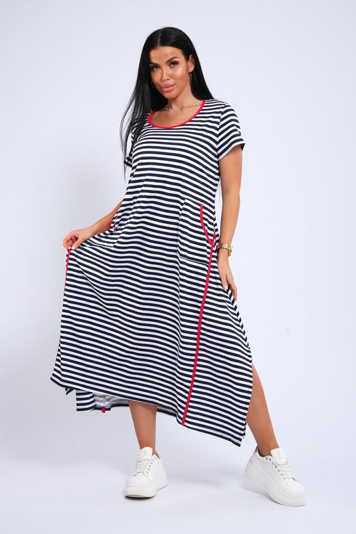 Платье оверсайз с карманами USHI