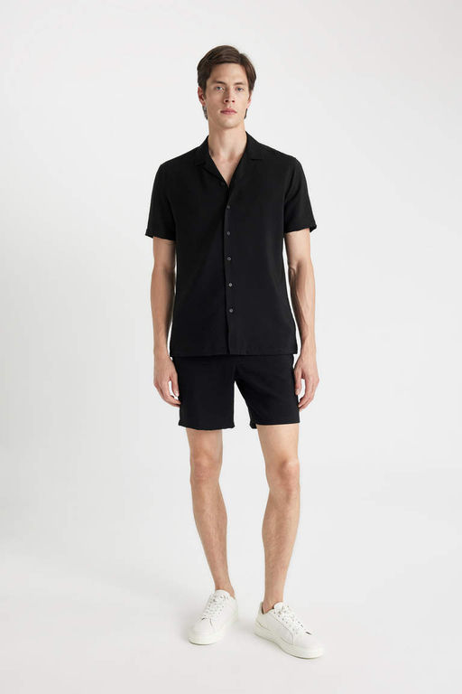 Рубашка Aerobin с короткими рукавами и воротником-поло Modern Fit - Defacto фото 2