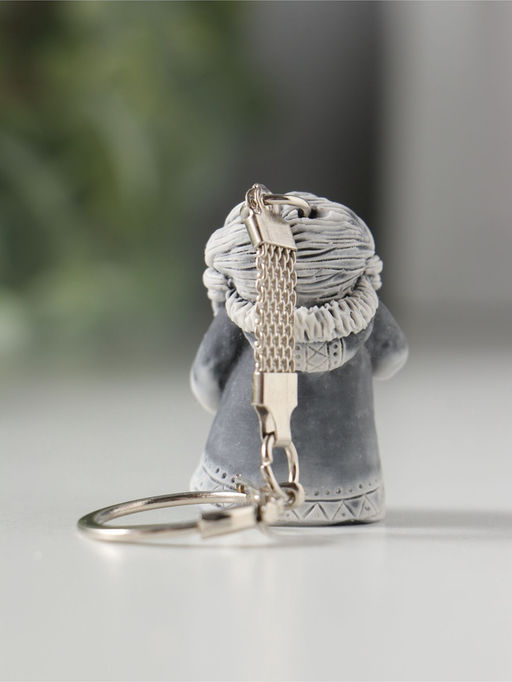 Брелок "Девушка с бубном" маленькая, 4см