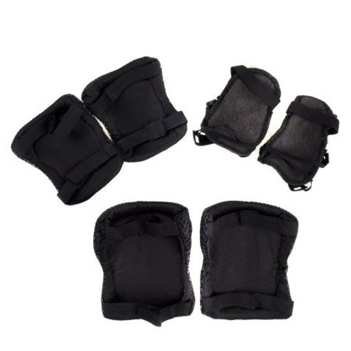 Защита для катания на роликах и велосипеде 6 предметов. 4-15лет / Yan-0021B /уп 100/ черный - Галеонтрейд фото 2