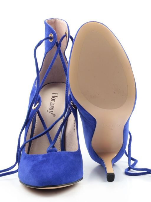06-V-238 BLUE Туфли женские (натуральная замша) - Фабричный китай фото 15