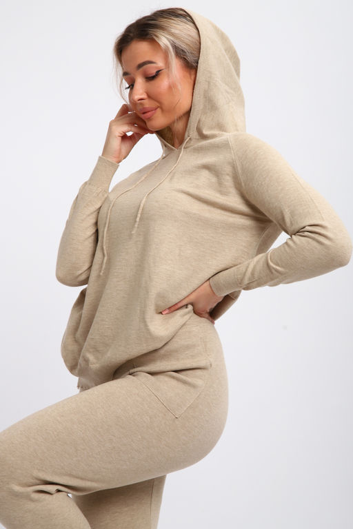 Костюм вязаный теплый с брюками и кофтой #6