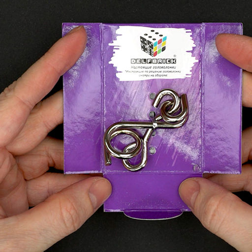 DELFBRICK DLM-17 Головоломка металлическая 1 шт Петельки 2 элемент