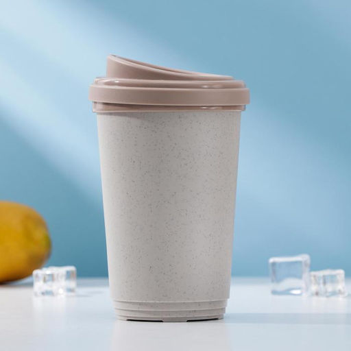 Термостакан пластиковый phibo, 400 мл, d=9.8 см, h=15.6 см, МИКС