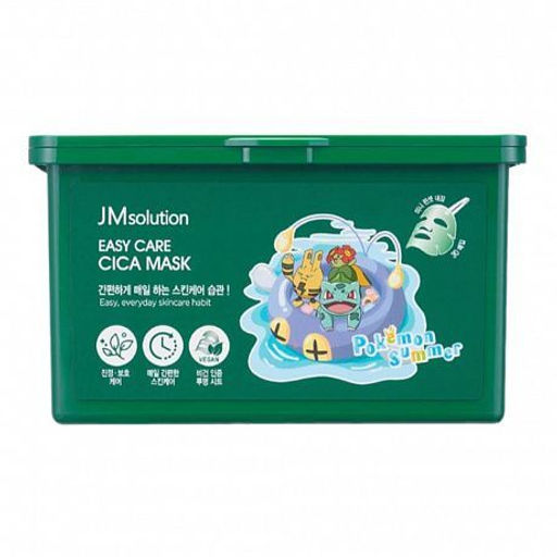 JMSOLUTION Набор масок тканевых с CICA-комплексом Easy Care Cica Mask (350 мл/30 шт)  фото 4