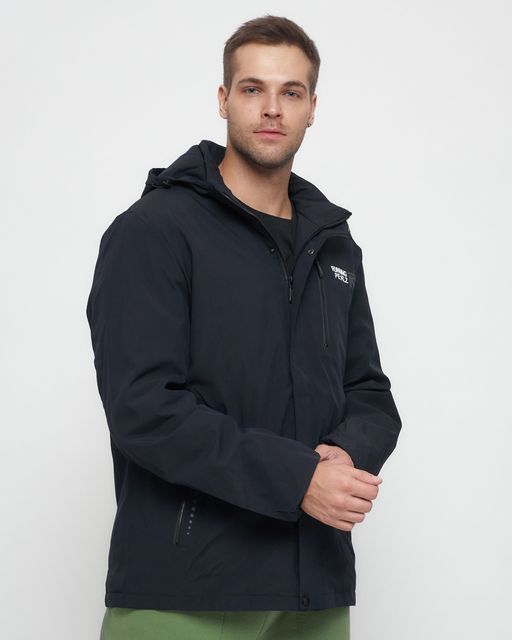 Куртка спортивная мужская большого размера темно-синего цвета 88676TS - Wonderrman фото 12