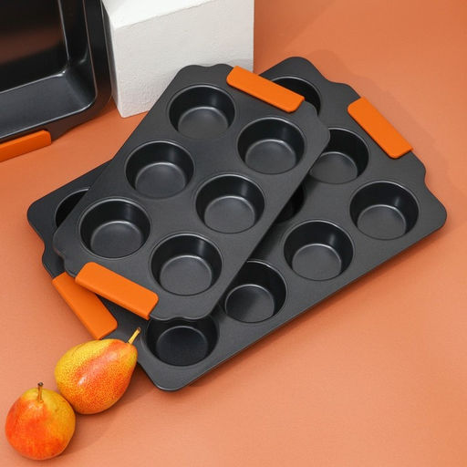 Форма для выпечки Magistro French Bakery. Круг, 30.5?18?3 см, 6 ячеек, антипригарное покрытие  фото 10